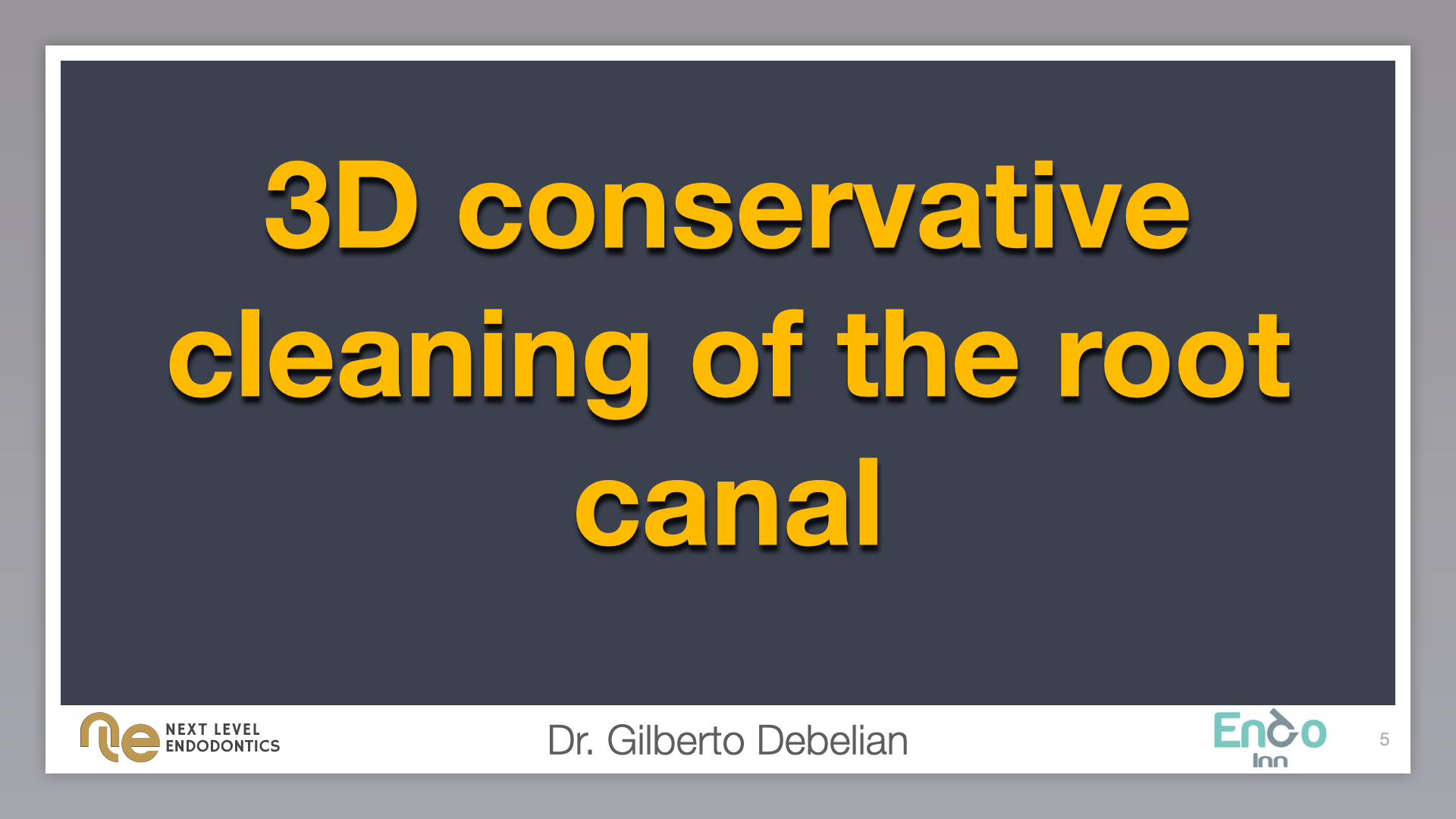 3D conservative cleaning of the root canal – Next Level - Endo Inn
